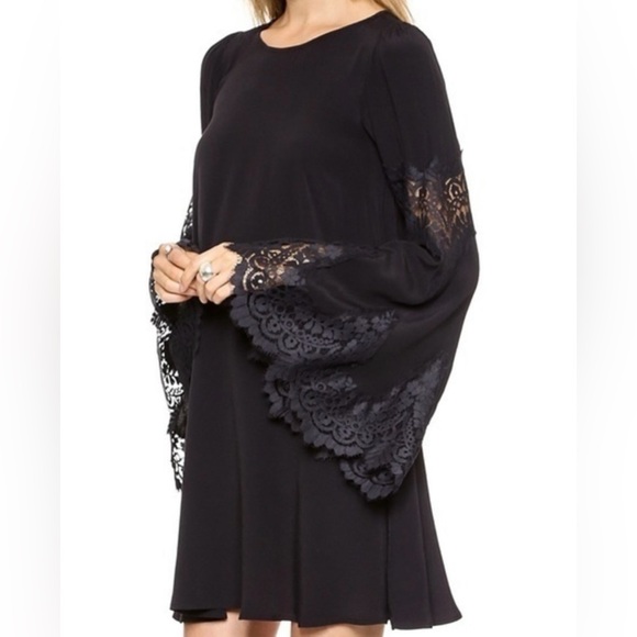 NWT For Love and Lemons Festival Dress Black Size M - Picture 6 of 12